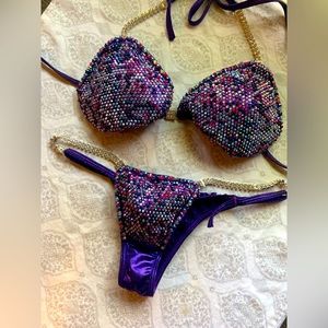Angel Competition Bikinis purple suit